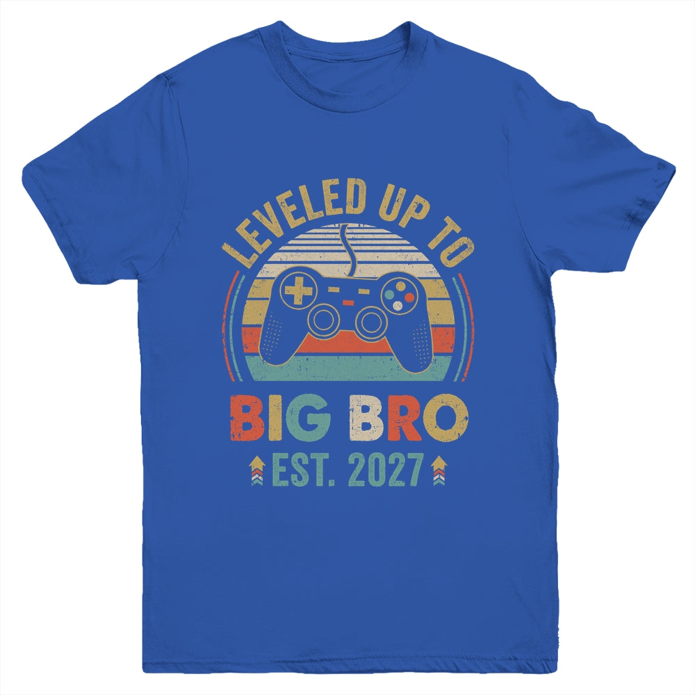 Leveled Up To Big Brother 2027 Video Game Promoted To Brother Youth Shirt | siriusteestore