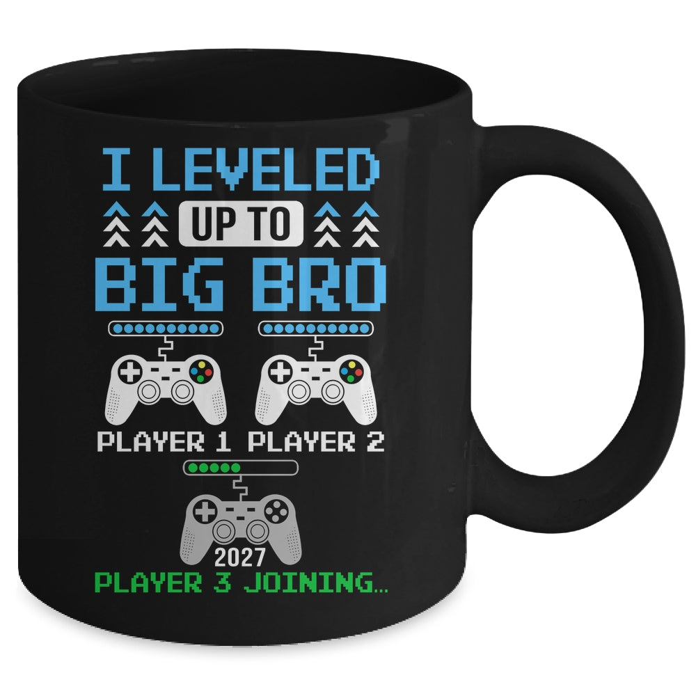 Leveled Up To Big Brother Again Big Brother Est 2027 Kids Mug | siriusteestore