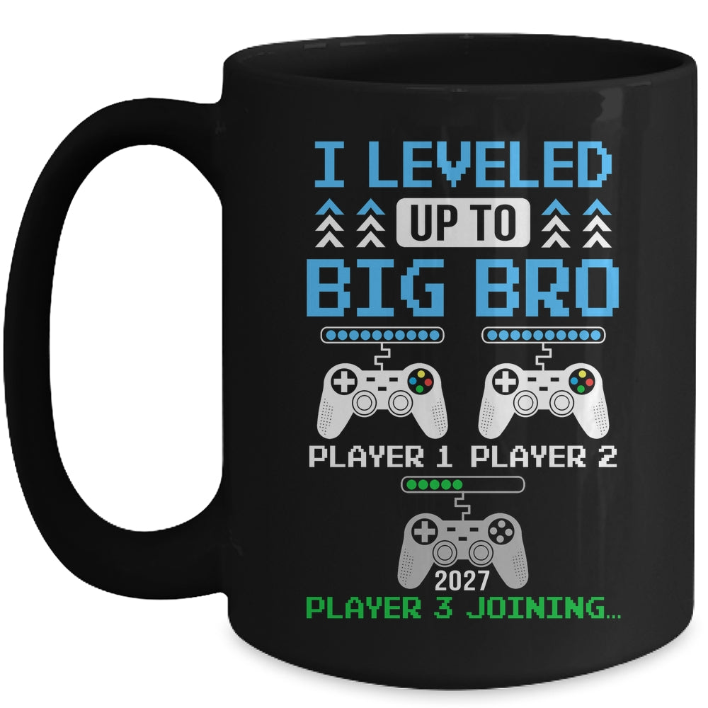 Leveled Up To Big Brother Again Big Brother Est 2027 Kids Mug | siriusteestore
