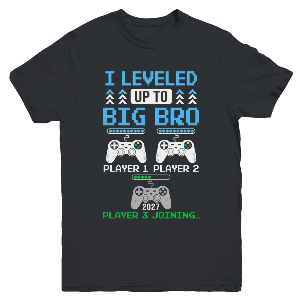 Leveled Up To Big Brother Again Big Brother Est 2027 Kids Youth Shirt | siriusteestore