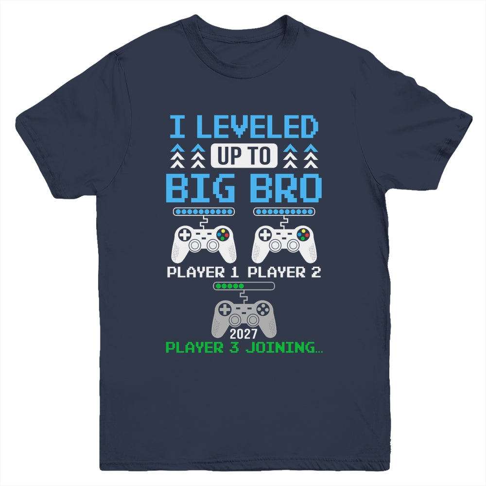 Leveled Up To Big Brother Again Big Brother Est 2027 Kids Youth Shirt | siriusteestore