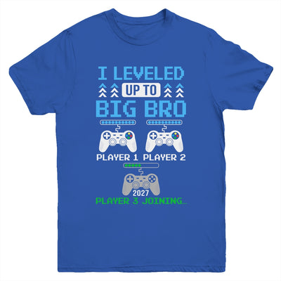 Leveled Up To Big Brother Again Big Brother Est 2027 Kids Youth Shirt | siriusteestore