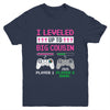 Leveled Up To Big Cousin 2025 Funny Video Game Soon To Be Cousin Youth Shirt | siriusteestore