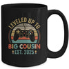 Leveled Up To Big Cousin 2025 Video Game Promoted To Cousin Mug | siriusteestore