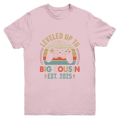 Leveled Up To Big Cousin 2025 Video Game Promoted To Cousin Youth Shirt | siriusteestore