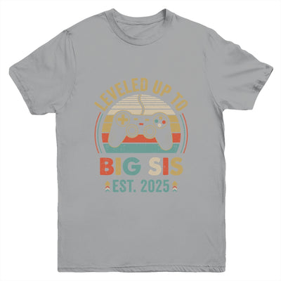 Leveled Up To Big Sister 2025 Video Game Promoted To Sister Youth Shirt | siriusteestore