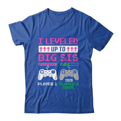 Leveled Up To Big Sister 2026 Funny Video Game Soon To Be Sister Youth Shirt | siriusteestore