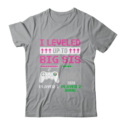 Leveled Up To Big Sister 2026 Funny Video Game Soon To Be Sister Youth Shirt | siriusteestore