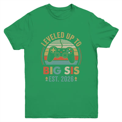 Leveled Up To Big Sister 2026 Video Game Promoted To Sister Youth Shirt | siriusteestore