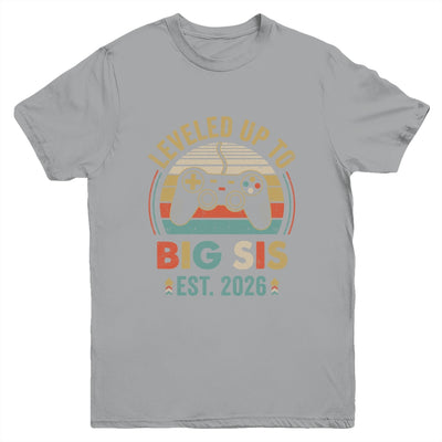 Leveled Up To Big Sister 2026 Video Game Promoted To Sister Youth Shirt | siriusteestore