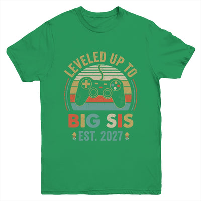 Leveled Up To Big Sister 2027 Video Game Promoted To Sister Youth Shirt | siriusteestore
