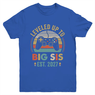 Leveled Up To Big Sister 2027 Video Game Promoted To Sister Youth Shirt | siriusteestore