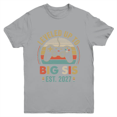Leveled Up To Big Sister 2027 Video Game Promoted To Sister Youth Shirt | siriusteestore