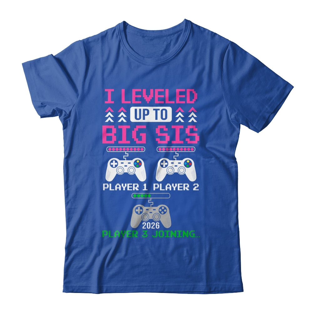 Leveled Up To Big Sister Again Big Sister Est 2026 Kids Youth Shirt | siriusteestore