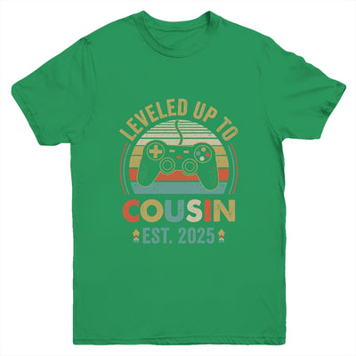 Leveled Up To Cousin 2025 Video Game Promoted To Cousin Youth Shirt | siriusteestore