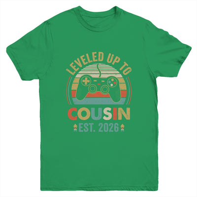 Leveled Up To Cousin 2026 Video Game Promoted To Cousin Youth Shirt | siriusteestore