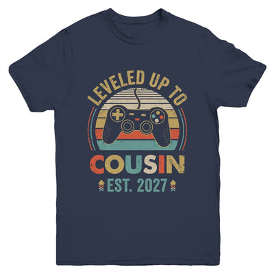 Leveled Up To Cousin 2027 Video Game Promoted To Cousin Youth Shirt | siriusteestore