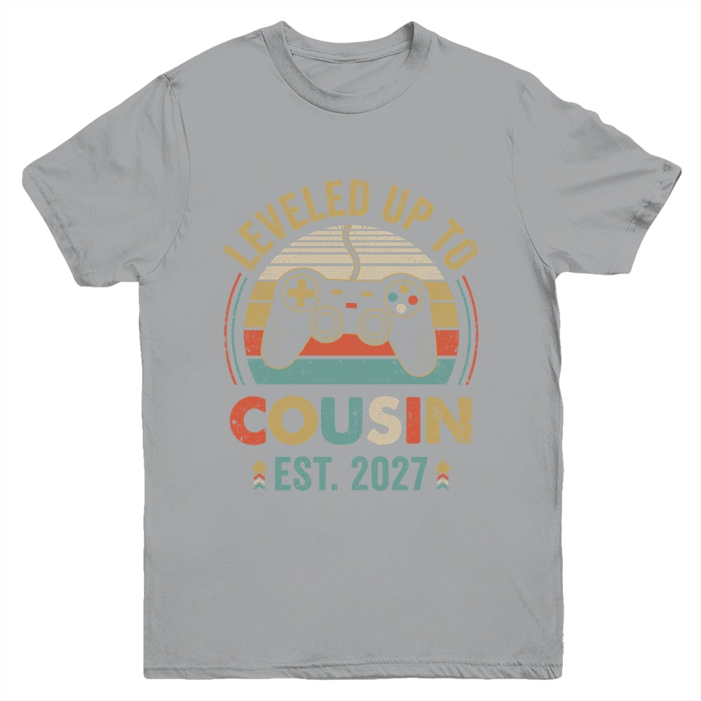 Leveled Up To Cousin 2027 Video Game Promoted To Cousin Youth Shirt | siriusteestore