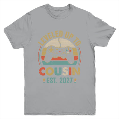 Leveled Up To Cousin 2027 Video Game Promoted To Cousin Youth Shirt | siriusteestore