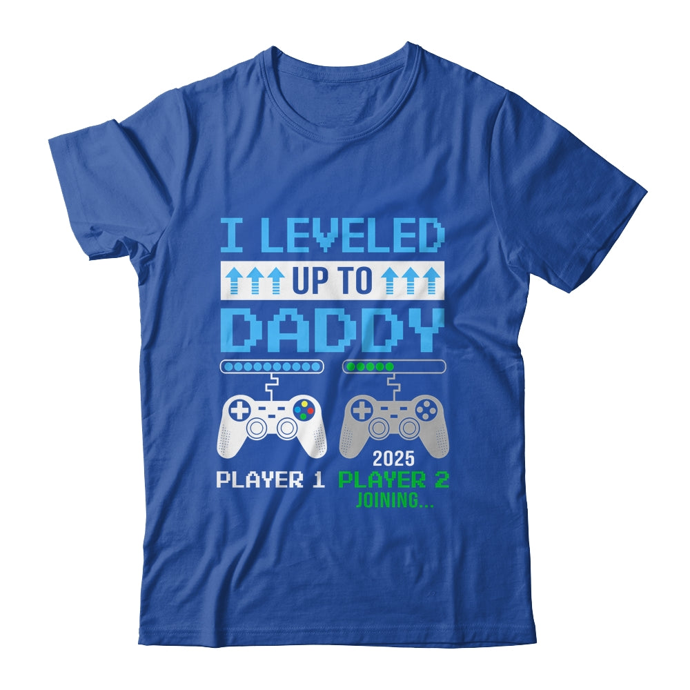 Leveled Up To Daddy 2025 Funny Video Game Soon To Be Daddy Shirt & Hoodie | siriusteestore