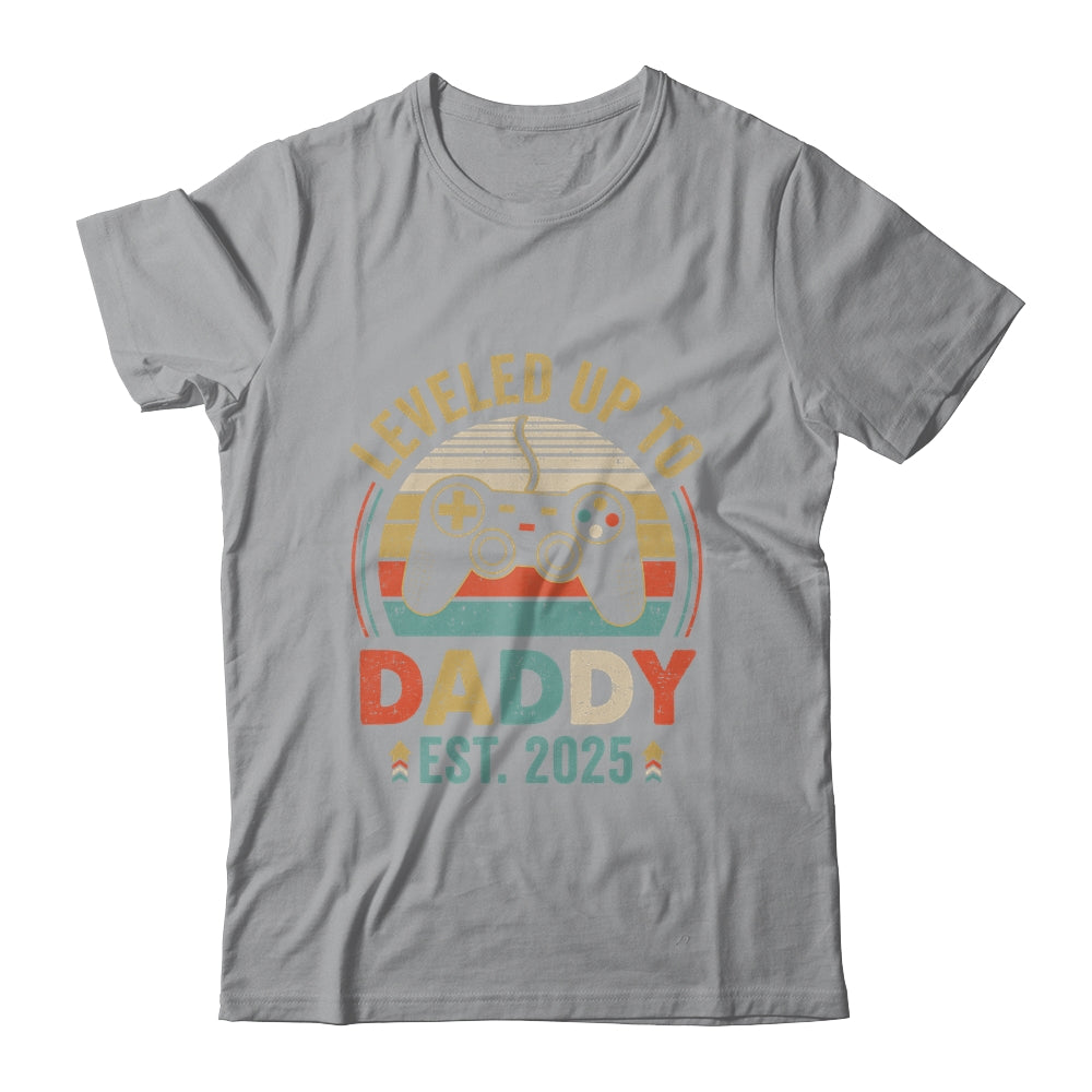 Leveled Up To Daddy 2025 Video Game Promoted To Daddy Shirt & Hoodie | siriusteestore
