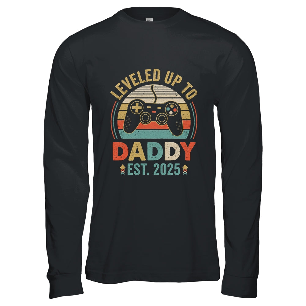 Leveled Up To Daddy 2025 Video Game Promoted To Daddy Shirt & Hoodie | siriusteestore