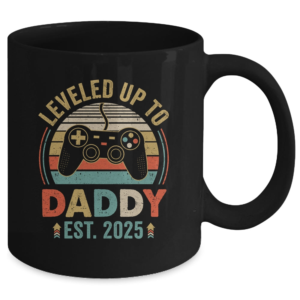 Leveled Up To Daddy 2025 Video Game Promoted To Daddy Mug | siriusteestore