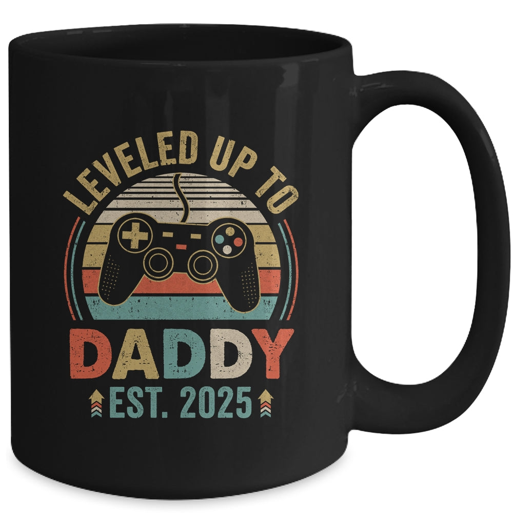 Leveled Up To Daddy 2025 Video Game Promoted To Daddy Mug | siriusteestore