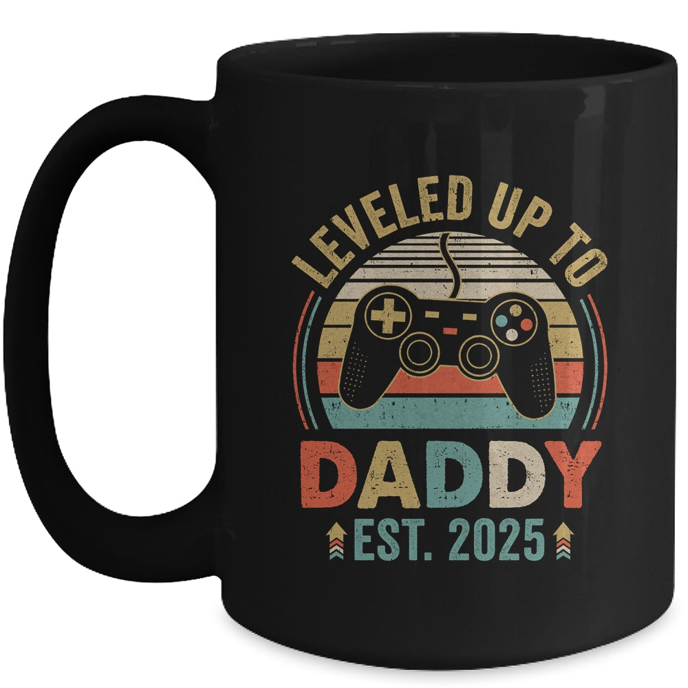 Leveled Up To Daddy 2025 Video Game Promoted To Daddy Mug | siriusteestore