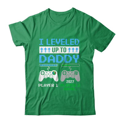 Leveled Up To Daddy 2027 Funny Video Game Soon To Be Daddy Shirt & Hoodie | siriusteestore