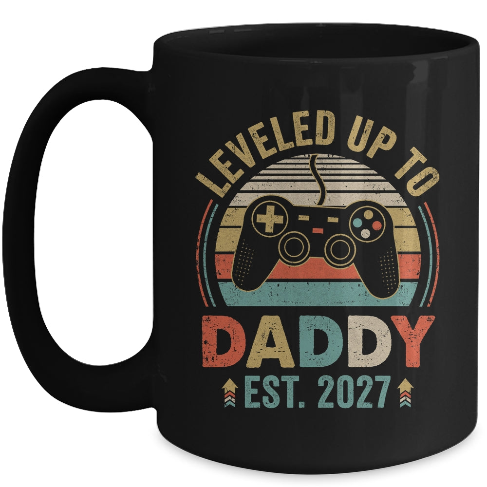 Leveled Up To Daddy 2027 Video Game Promoted To Daddy Mug | siriusteestore