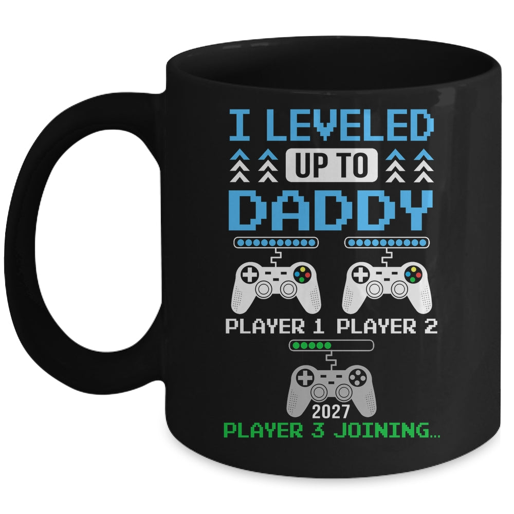 Leveled Up To Daddy Again Funny Funny Gamer Dad Est 2027 Mug | siriusteestore