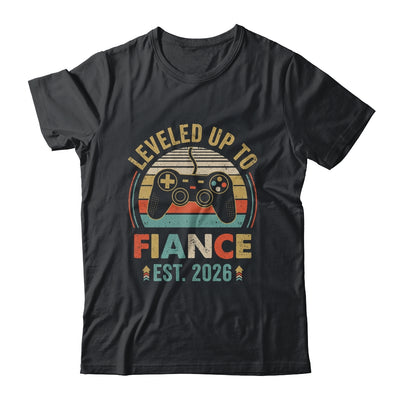 Leveled Up To Fiance 2026 Newly Engaged Matching Gamer Shirt & Hoodie | siriusteestore