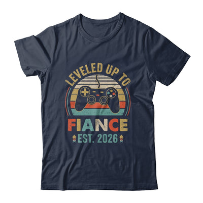 Leveled Up To Fiance 2026 Newly Engaged Matching Gamer Shirt & Hoodie | siriusteestore