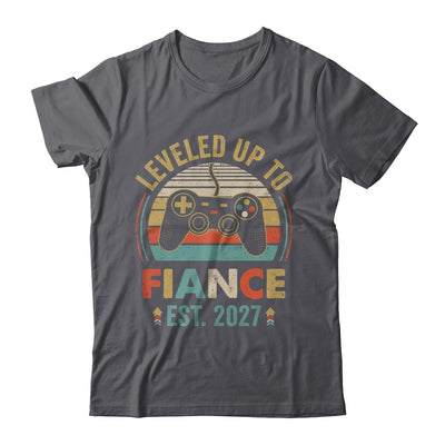 Leveled Up To Fiance 2027 Newly Engaged Matching Gamer Shirt & Hoodie | siriusteestore