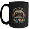 Leveled Up To Fiancee 2025 Newly Engaged Matching Gamer Mug | siriusteestore