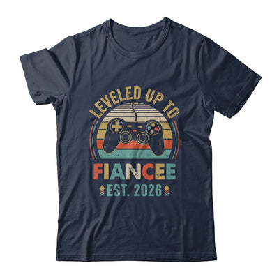 Leveled Up To Fiancee 2026 Newly Engaged Matching Gamer Shirt & Hoodie | siriusteestore
