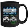 Leveled Up To Godfather 2025 Funny Video Game Soon To Be Godfather Mug | siriusteestore