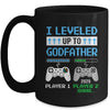 Leveled Up To Godfather 2025 Funny Video Game Soon To Be Godfather Mug | siriusteestore