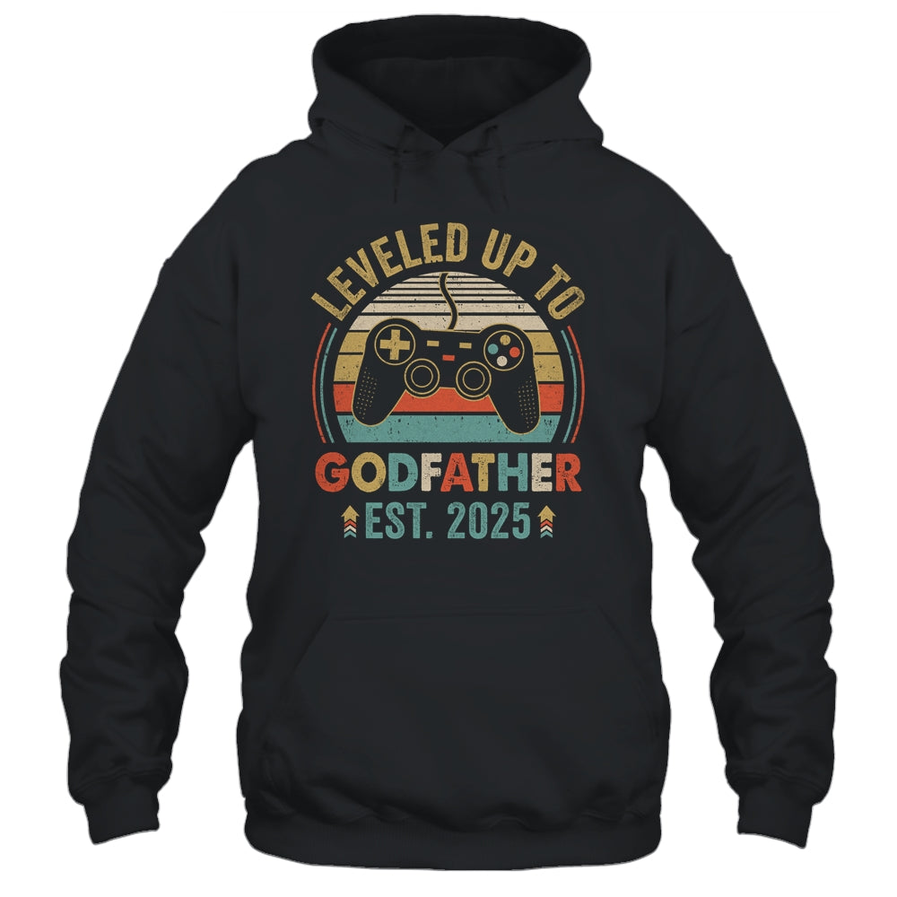 Leveled Up To Godfather 2025 Video Game Soon To Be Godfather Shirt & Hoodie | siriusteestore