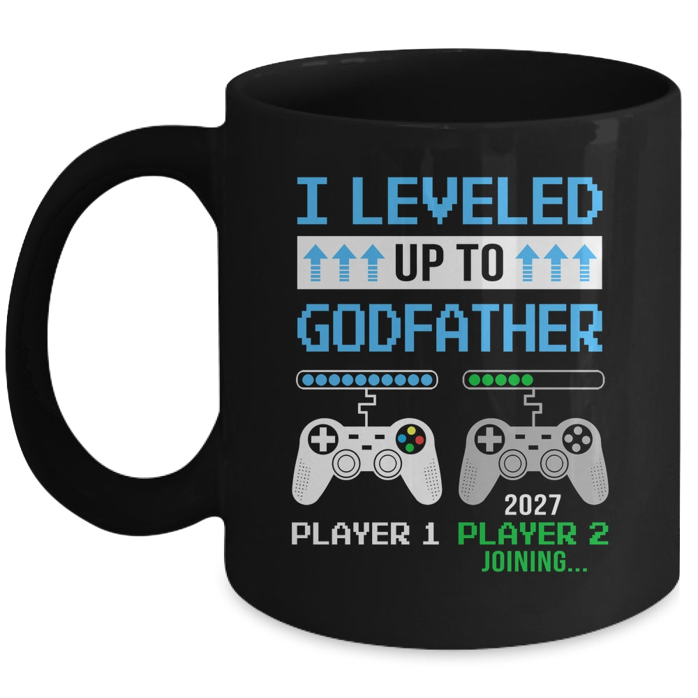 Leveled Up To Godfather 2027 Funny Video Game Soon To Be Godfather Mug | siriusteestore