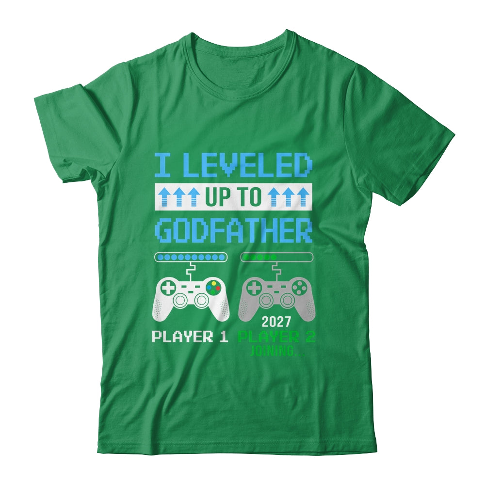 Leveled Up To Godfather 2027 Funny Video Game Soon To Be Godfather Shirt & Hoodie | siriusteestore