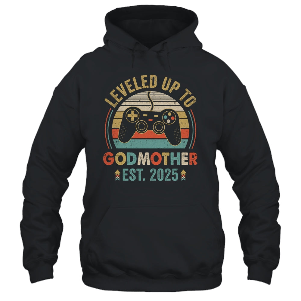 Leveled Up To Godmother 2025 Video Game Soon To Be Godmother Shirt & Tank Top | siriusteestore