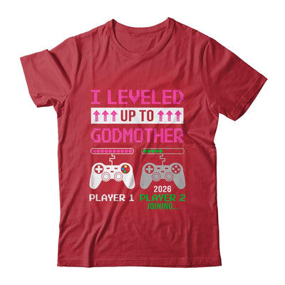Leveled Up To Godmother 2026 Funny Video Game Soon To Be Godmother Shirt & Hoodie | siriusteestore