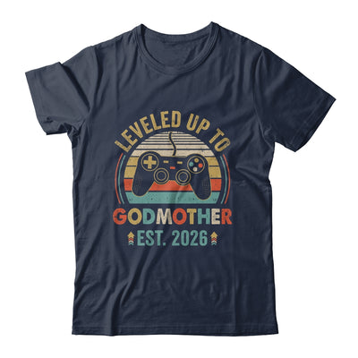 Leveled Up To Godmother 2026 Video Game Soon To Be Godmother Shirt & Hoodie | siriusteestore