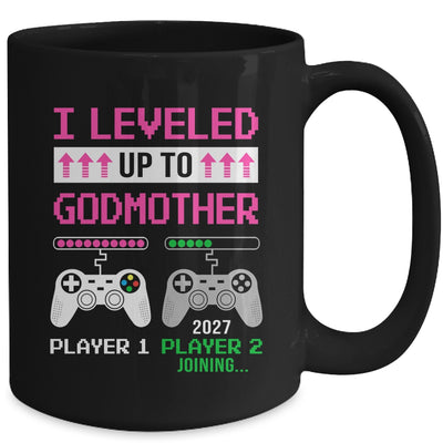 Leveled Up To Godmother 2027 Funny Video Game Soon To Be Godmother Mug | siriusteestore
