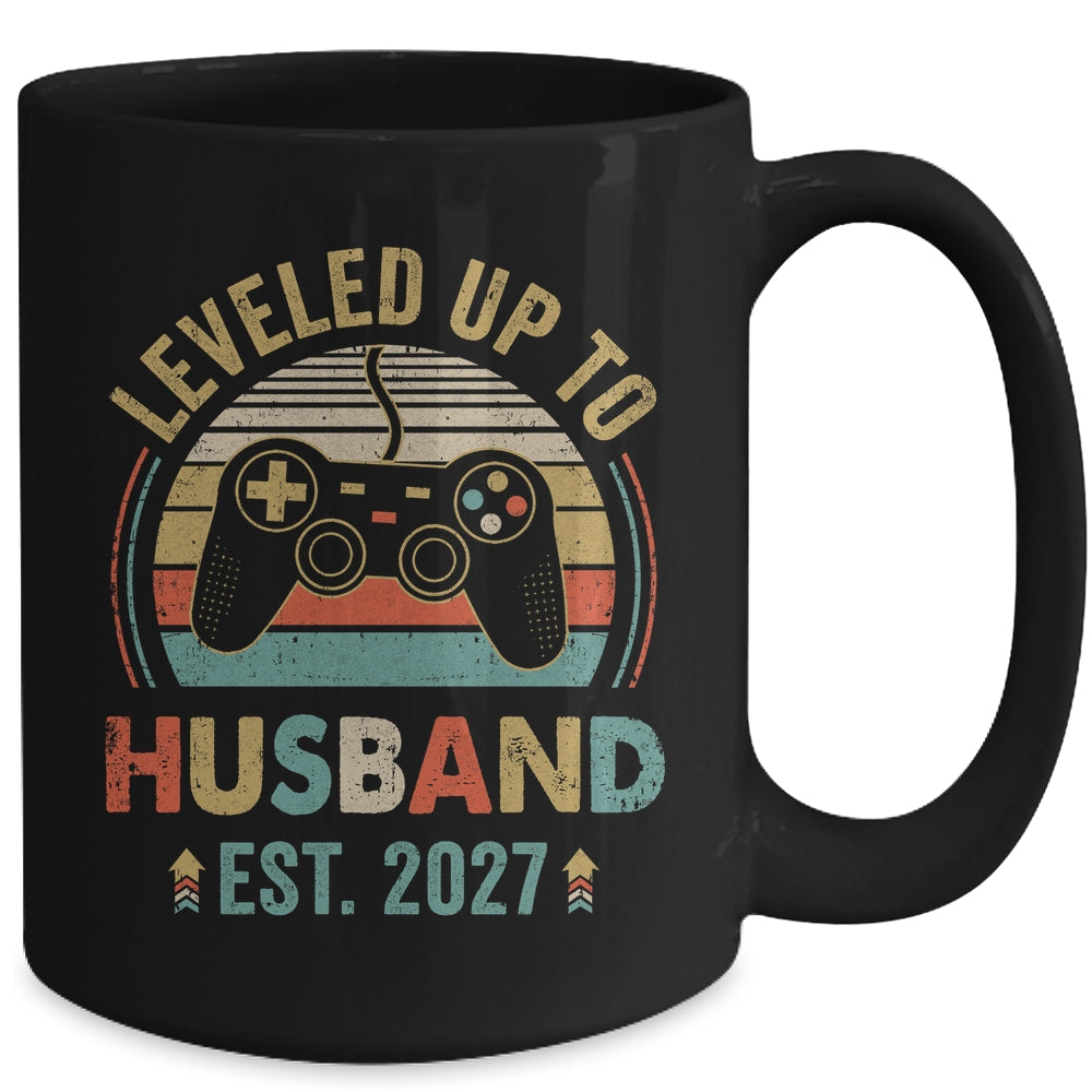 Leveled Up To Husband 2027 Video Game Funny Married Gamer Mug | siriusteestore