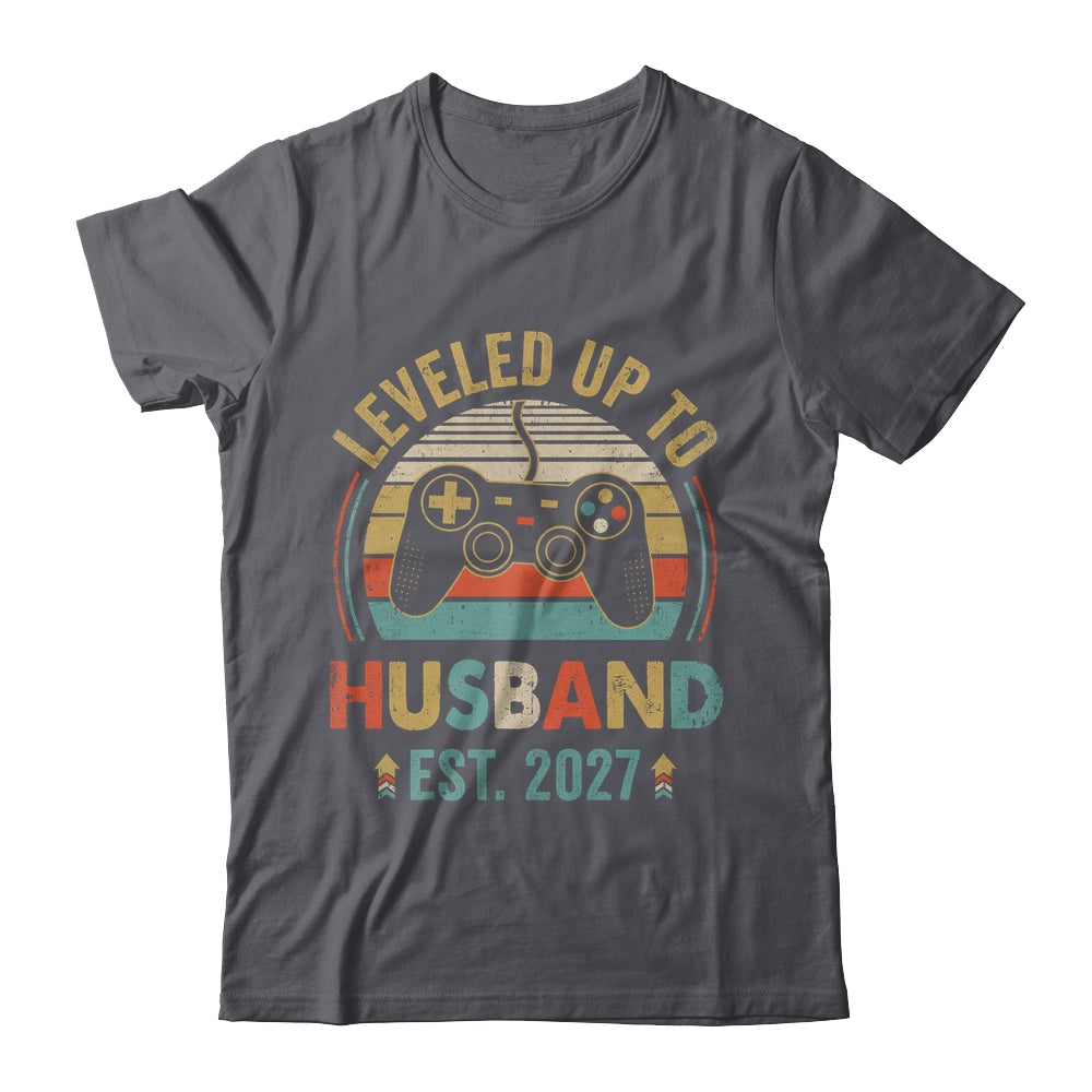 Leveled Up To Husband 2027 Video Game Funny Married Gamer Shirt & Hoodie | siriusteestore
