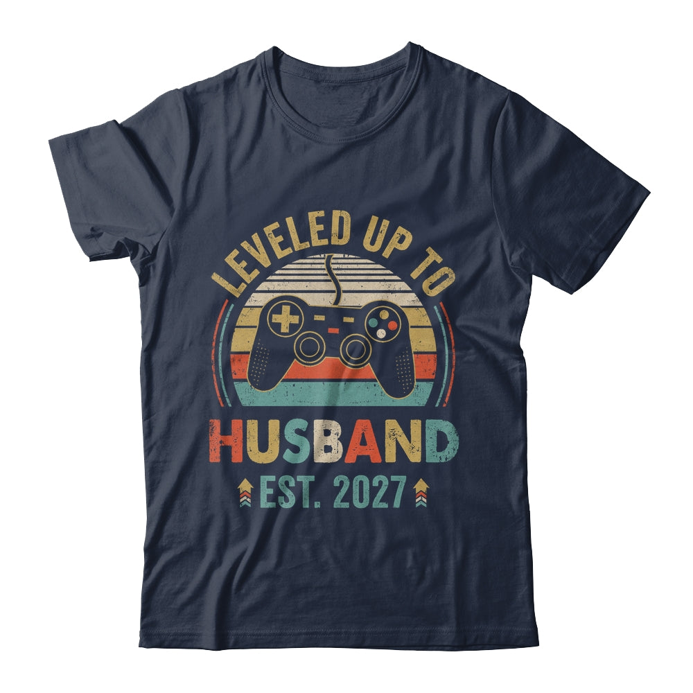 Leveled Up To Husband 2027 Video Game Funny Married Gamer Shirt & Hoodie | siriusteestore