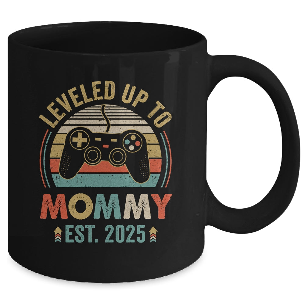 Leveled Up To Mommy 2025 Video Game Promoted To Mommy Mug | siriusteestore